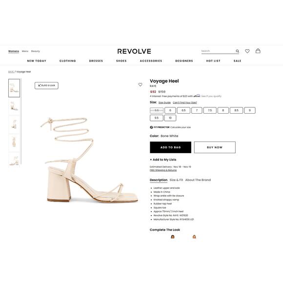 RAYE Voyage Heel in Bone White - Picture 11 of 11